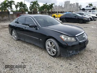 2008 Infiniti M45 with VIN JNKBY01E48M500726, listed as a Copart auction lot 73521974 with 0 mi miles and Clean Title. Bid and sale history available at carsss.com. Image 4.