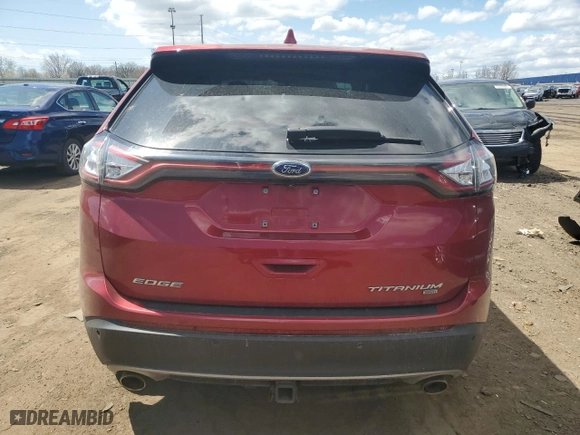 2016 Ford Edge Titanium with VIN 2FMPK4K89GBB57646, listed as a Copart auction lot 54045885 with 114,458 mi miles and Clean Title. Bid and sale history available at carsss.com. Image 6.