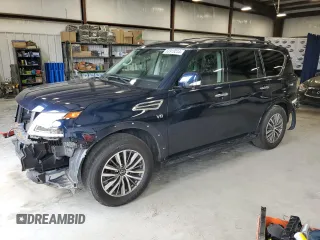 2022 Nissan Armada SL with VIN JN8AY2BCXN9160247, listed as a Copart auction lot 63918244 with 50,625 mi miles and Salvage Title. Bid and sale history available at carsss.com. Image 1.
