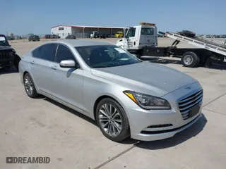 2016 Hyundai Genesis 3.8L with VIN KMHGN4JE5GU113233, listed as a IAAI auction lot 41852980 with 67,006 mi miles. Bid and sale history available at carsss.com. Image 1.