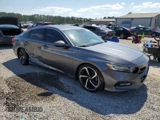 2019 Honda Accord Sport with VIN 1HGCV1F31KA080588, listed as a Copart auction lot 52053795 with 137,268 mi miles and Salvage Title. Bid and sale history available at DreamBid. Image 4.