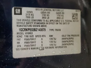 2011 Chevrolet Silverado 1500 Work Truck with VIN 1GCRKPE03BZ143879, listed as a Copart auction lot 81769184 with 234,297 mi miles and Salvage Title. Bid and sale history available at carsss.com. Image 13.