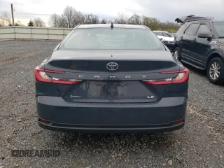 2025 Toyota Camry LE with VIN 4T1DAACK6SU020178, listed as a Copart auction lot 52923745 with 6,042 mi miles and Salvage Title. Bid and sale history available at carsss.com. Image 6.