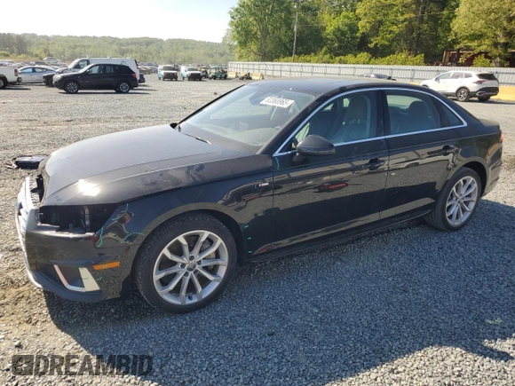 2019 Audi A4 Premium z VIN WAUDNAF4XKN020004, wystawiony jako Copart lot #53368965 z przebiegiem 42 256 mil mil oraz Szkoda całkowita • Salvage title. Historia ofert i sprzedaży dostępna na DreamBid. Obrazek 1.