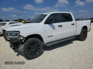 2023 Ram 1500 Laramie with VIN 1C6SRFRT3PN590035, listed as a Copart auction lot 72770774 with 27,193 mi miles and Salvage title. Bid and sale history available at DreamBid. Image 1.