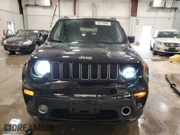 2020 Jeep Renegade Latitude with VIN ZACNJBBB4LPL97771, listed as a Copart auction lot 54776085 with 106,326 mi miles and Salvage title. Bid and sale history available at DreamBid. Image 5.