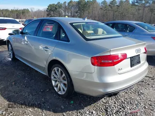 2014 Audi A4 Premium with VIN WAUAFAFL2EN001197, listed as a IAAI auction lot 41418683 with 111,691 mi miles. Bid and sale history available at carsss.com. Image 3.