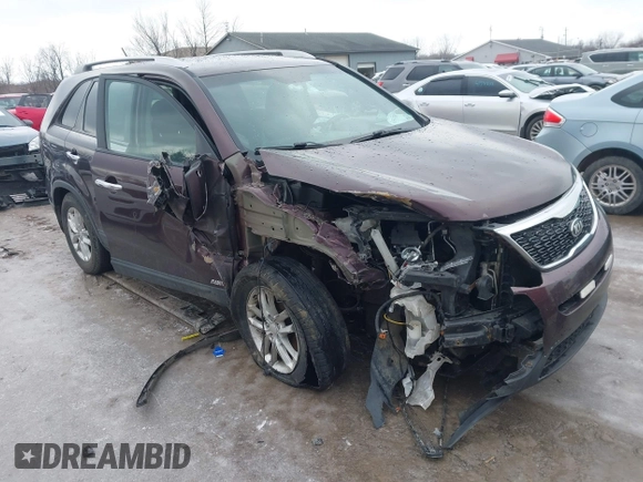 2015 Kia Sorento LX with VIN 5XYKTCA63FG652456, listed as a IAAI auction lot 41554796 with Not Provided miles. Bid and sale history available at carsss.com. Image 1.