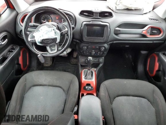 2018 Jeep Renegade Trailhawk с VIN ZACCJBCB7JPG76380, выставлен на аукционе Copart как лот 56914355 с пробегом 74 612 миль миль и Списание • Salvage title. История ставок и продаж доступна на DreamBid. Изображение 8.