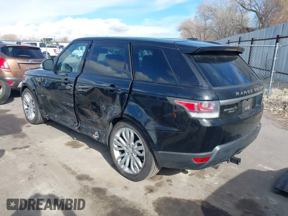 2014 Land Rover Range Rover Sport HSE with VIN SALWR2WF9EA331998, listed as a IAAI auction lot 41932424 with 123,741 mi miles. Bid and sale history available at carsss.com. Image 3.