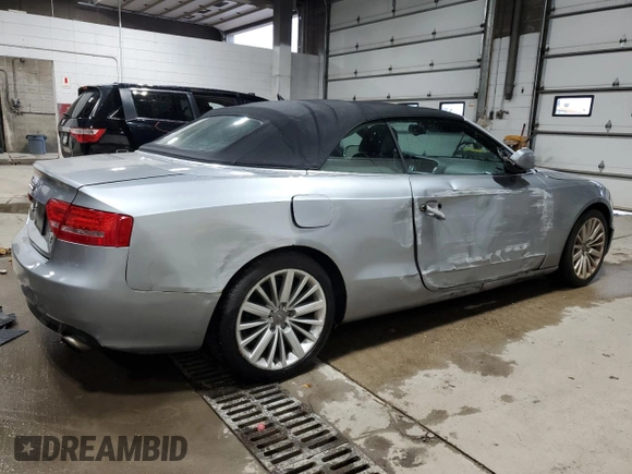 2010 Audi A5 Premium Plus with VIN WAULFAFH8AN007536, listed as a Copart auction lot 78425804 with 167,212 mi miles and Salvage Title. Bid and sale history available at carsss.com. Image 3.