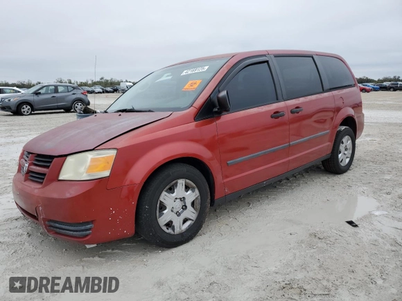 2008 Dodge Grand Caravan SE with VIN 2D8HN44H48R680046, listed as a Copart auction lot 42169125 with 198,035 mi miles and Salvage Title. Bid and sale history available at DreamBid. Image 1.