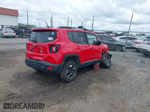 2016 Jeep Renegade Sport with VIN ZACCJAAT3GPE37763, listed as a IAAI auction lot 39932800 with 135,820 mi miles and . Bid and sale history available at carsss.com. Image 4.
