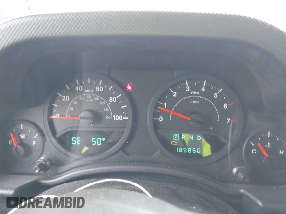 2007 Jeep Wrangler Unlimited X with VIN 1J4GA39197L120665, listed as a IAAI auction lot 41942349 with 189,860 mi miles and . Bid and sale history available at DreamBid. Image 7.
