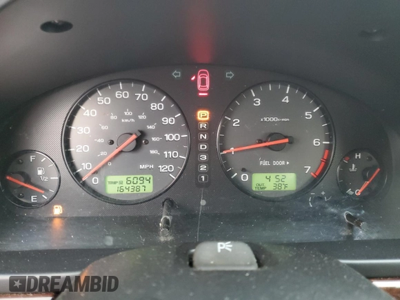 2002 Subaru Legacy Outback Limited with VIN 4S3BH686927611149, listed as a Copart auction lot 43475355 with 164,387 mi miles and Salvage title. Bid and sale history available at DreamBid. Image 9.