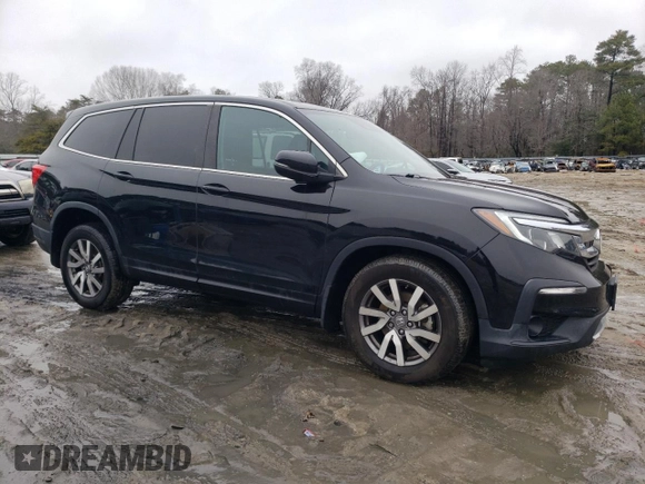 2022 Honda Pilot EX-L with VIN 5FNYF6H55NB009340, listed as a Copart auction lot 45136985 with 69,980 mi miles and Salvage Title. Bid and sale history available at carsss.com. Image 4.