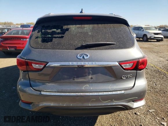 2016 Infiniti QX60 with VIN 5N1AL0MM2GC524327, listed as a Copart auction lot 77350734 with 65,870 mi miles and Salvage Title. Bid and sale history available at DreamBid. Image 6.
