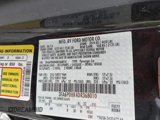 2013 Ford Fusion SE with VIN 3FA6P0HR4DR368010, listed as a IAAI auction lot 41941471 with 197,359 mi miles. Bid and sale history available at carsss.com. Image 9.