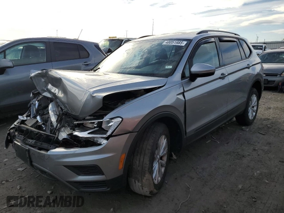 2020 Volkswagen Tiguan S with VIN 3VV0B7AX7LM144629, listed as a Copart auction lot 48051985 with 51,750 mi miles and Salvage title. Bid and sale history available at DreamBid. Image 1.