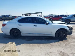 2015 Lexus LS with VIN JTHBL5EF5F5135527, listed as a IAAI auction lot 41361235 with 196,487 mi miles. Bid and sale history available at carsss.com. Image 14.