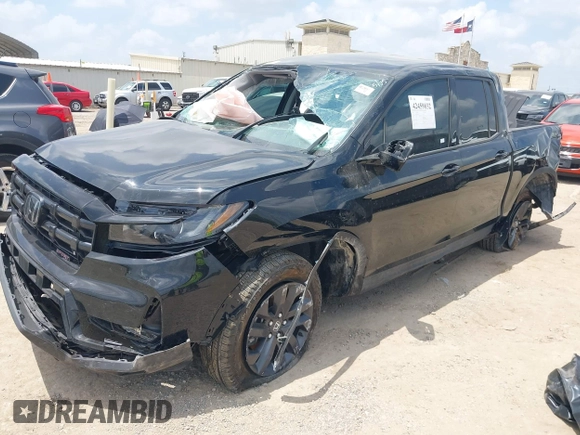 2024 Honda Ridgeline Sport with VIN 5FPYK3F1XRB029557, listed as a IAAI auction lot 42459032 with 4,437 mi miles and . Bid and sale history available at DreamBid. Image 2.
