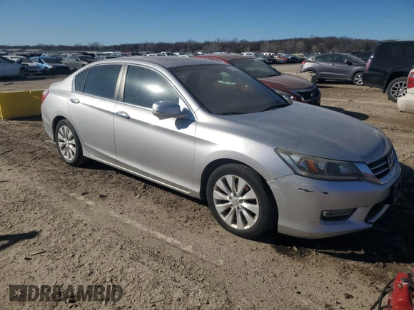 2013 Honda Accord EX-L with VIN 1HGCR2F80DA106221, listed as a Copart auction lot 47129185 with 222,989 mi miles and Clean Title. Bid and sale history available at DreamBid. Image 4.