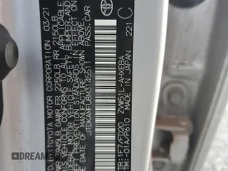2021 Toyota Prius L Eco with VIN JTDKAMFU8M3145511, listed as a Copart auction lot 55166085 with 14,846 mi miles and Salvage Title. Bid and sale history available at DreamBid. Image 13.