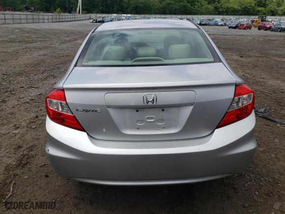 2012 Honda Civic Sdn EX-L with VIN 19XFB2F97CE013880, listed as a Copart auction lot 59819494 with 222,678 mi miles and Salvage Title. Bid and sale history available at carsss.com. Image 6.
