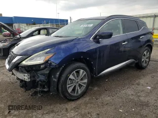 2023 Nissan Murano SV z VIN 5N1AZ2BJ9PC129886, wystawiony jako Copart lot #61658795 z przebiegiem 90 694 mil mil oraz Szkoda całkowita • Salvage title. Historia ofert i sprzedaży dostępna na DreamBid. Obrazek 1.