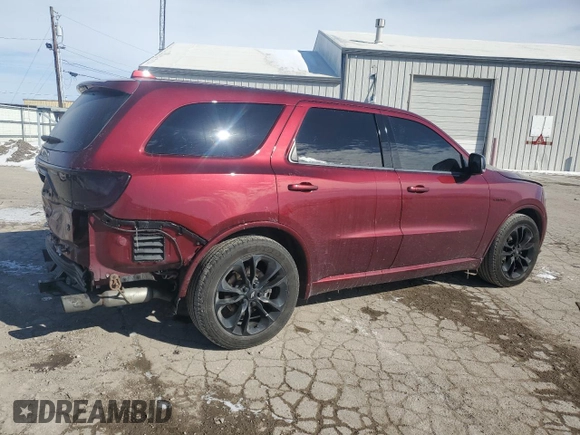 2020 Dodge Durango R/T with VIN 1C4SDJCT5LC370081, listed as a Copart auction lot 88542465 with 109,724 mi miles and Salvage title. Bid and sale history available at DreamBid. Image 3.