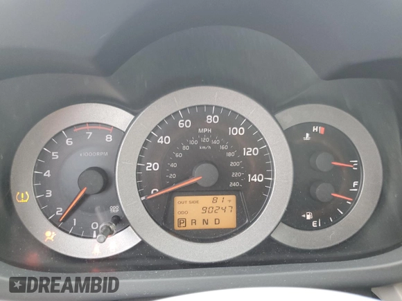 2008 Toyota RAV4 Limited with VIN JTMZK31V985016421, listed as a Copart auction lot 54655025 with 90,247 mi miles and Salvage title. Bid and sale history available at DreamBid. Image 9.