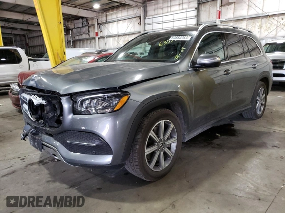 2020 Mercedes-Benz GLS with VIN 4JGFF5KE0LA221669, listed as a Copart auction lot 63554953 with 39,330 mi miles. Bid and sale history available at carsss.com. Image 1.