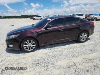 2013 Kia Optima EX with VIN 5XXGN4A73DG188701, listed as a Copart auction lot 62350195 with 142,736 mi miles and Salvage title. Bid and sale history available at DreamBid. Image 1.