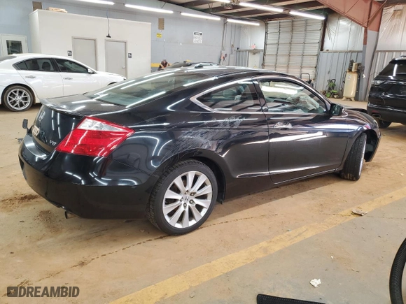 2009 Honda Accord Cpe EX-L with VIN 1HGCS22839A003425, listed as a Copart auction lot 46589565 with NaN miles and Salvage Title. Bid and sale history available at carsss.com. Image 3.