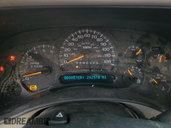 2006 GMC Sierra 1500 SLT z VIN 2GTEK19B961280198, wystawiony jako Copart lot #45174284 z przebiegiem 242 570 mil mil oraz Szkoda całkowita • Salvage title. Historia ofert i sprzedaży dostępna na DreamBid. Obrazek 9.