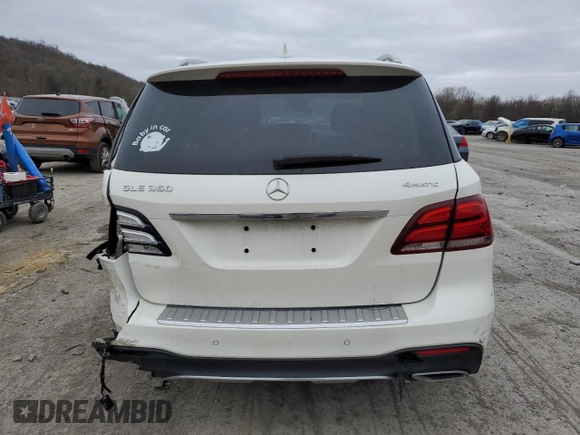 2017 Mercedes-Benz GLE 350 with VIN 4JGDA5HB7HA965487, listed as a Copart auction lot 51161165 with 79,540 mi miles and Salvage title. Bid and sale history available at DreamBid. Image 6.