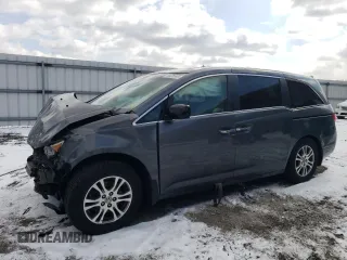 2011 Honda Odyssey EX-L with VIN 5FNRL5H63BB076398, listed as a Copart auction lot 44438995 with 190,714 mi miles and Salvage Title. Bid and sale history available at carsss.com. Image 1.