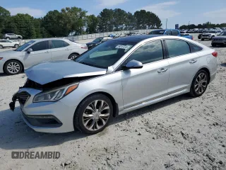 2015 Hyundai Sonata Sport z VIN 5NPE34AB9FH124123, wystawiony jako Copart lot #58247015 z przebiegiem 98 202 mil mil oraz Szkoda całkowita • Salvage title. Historia ofert i sprzedaży dostępna na DreamBid. Obrazek 1.