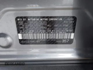 2020 Mitsubishi Outlander Sport ES 2.0 with VIN JA4AR3AU1LU015630, listed as a IAAI auction lot 41753689 with 98,435 mi miles. Bid and sale history available at carsss.com. Image 9.