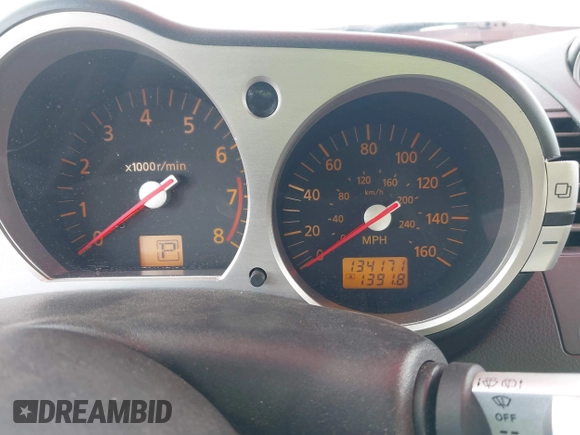 2004 Nissan 350Z Touring with VIN JN1AZ34D34T152953, listed as a IAAI auction lot 41446366 with 134,171 mi miles. Bid and sale history available at carsss.com. Image 7.
