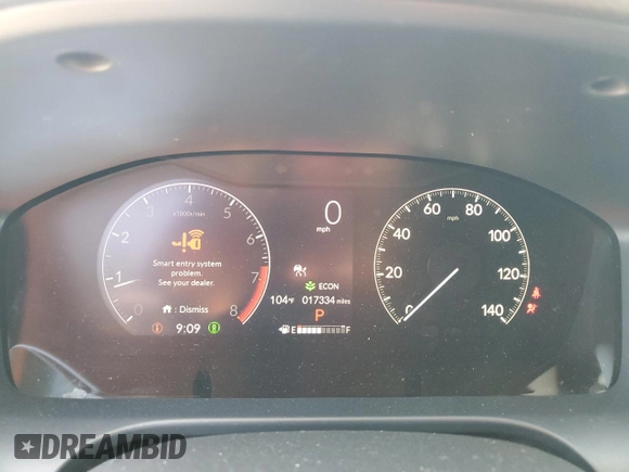 2024 Honda HR-V Sport with VIN 3CZRZ2H50RM749426, listed as a Copart auction lot 61462695 with 17,334 mi miles and Salvage title. Bid and sale history available at DreamBid. Image 9.