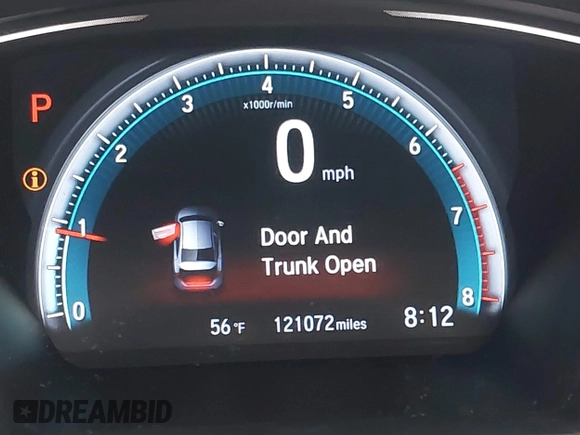 2016 Honda Civic Sedan EX-L with VIN 2HGFC1F78GH648639, listed as a IAAI auction lot 41895039 with 121,072 mi miles. Bid and sale history available at carsss.com. Image 15.
