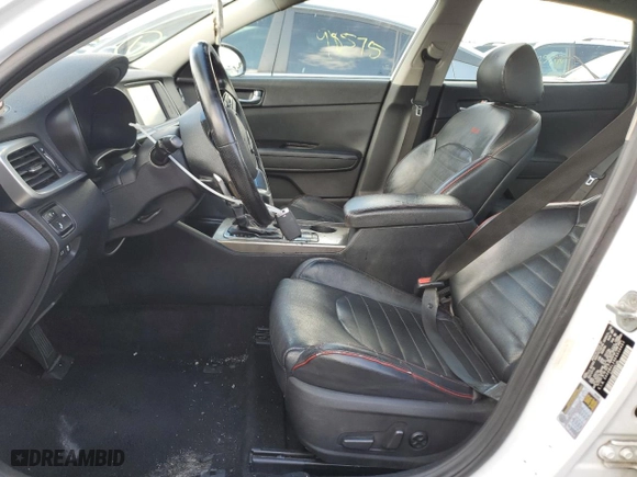 2019 Kia Optima SX with VIN 5XXGW4L29KG334451, listed as a Copart auction lot 80325584 with 169,405 mi miles and Non Repairable. Bid and sale history available at carsss.com. Image 7.
