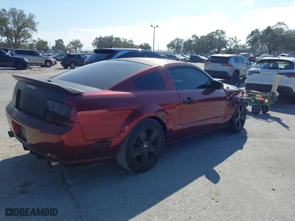 2008 Ford Mustang GT Deluxe with VIN 1ZVHT82H185155003, listed as a IAAI auction lot 41205890 with NaN miles. Bid and sale history available at carsss.com. Image 4.