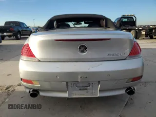 2005 BMW 6 Series 645Ci with VIN WBAEK73475B324417, listed as a Copart auction lot 41783975 with 127,495 mi miles and Clean Title. Bid and sale history available at carsss.com. Image 6.