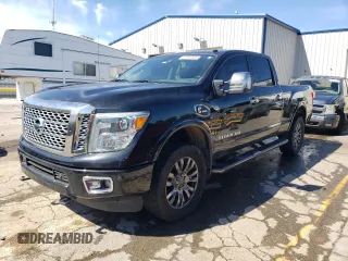 2016 Nissan Titan XD PRO-4X with VIN 1N6BA1F48GN500861, listed as a Copart auction lot 46651195 with 235,134 mi miles and Salvage Title. Bid and sale history available at carsss.com. Image 1.