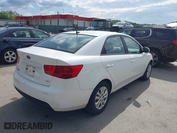 2011 Kia Forte EX with VIN KNAFU4A23B5361487, listed as a IAAI auction lot 42161931 with 179,790 mi miles. Bid and sale history available at carsss.com. Image 4.
