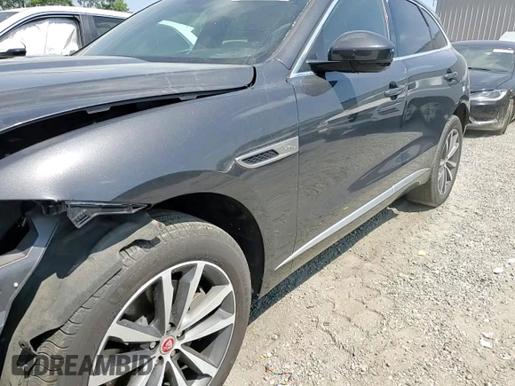 2021 Jaguar F-Pace S with VIN SADCJ2EU7MA668268, listed as a Copart auction lot 56007285 with 30,836 mi miles and Salvage title. Bid and sale history available at DreamBid. Image 14.