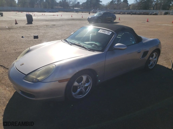 2002 Porsche Boxster with VIN WP0CA298X2U621305, listed as a Copart auction lot 87666775 with 107,248 mi miles and Clean Title. Bid and sale history available at carsss.com. Image 1.
