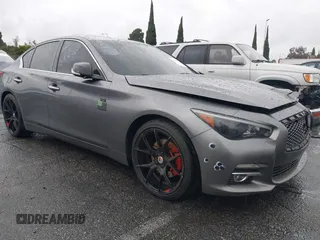 2014 Infiniti Q50 with VIN JN1BV7AP5EM688434, listed as a IAAI auction lot 41548512 with 110,846 mi miles. Bid and sale history available at carsss.com. Image 13.